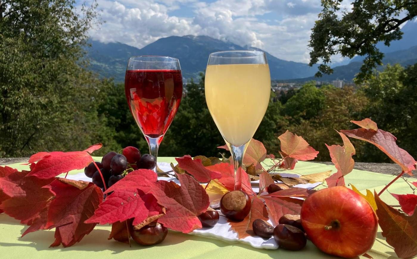Wie wäre es mit einem frischen Sturm im Schloss-Café? 
Foto (c) Simone Tegischer