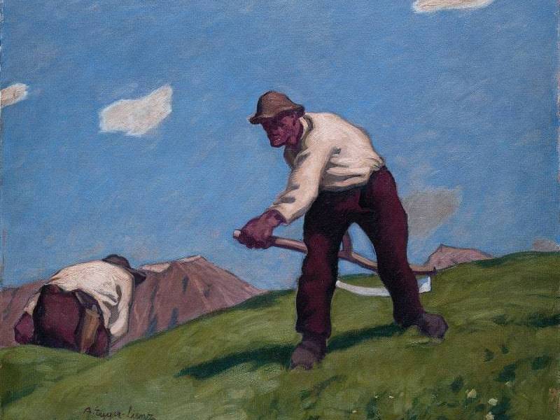 Zwei Bergmäher, Zweite Fassung, 1913. © Vaverka