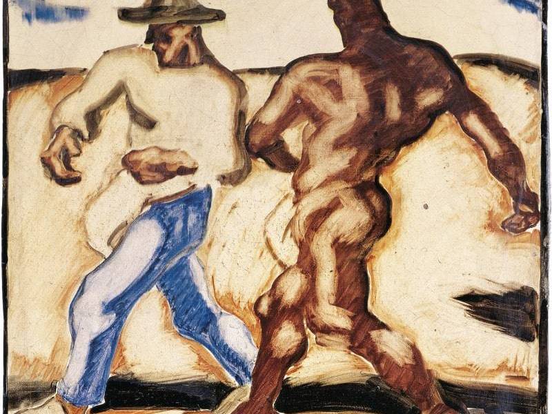 Sämann und Teufel, wohl 1923. © Vaverka