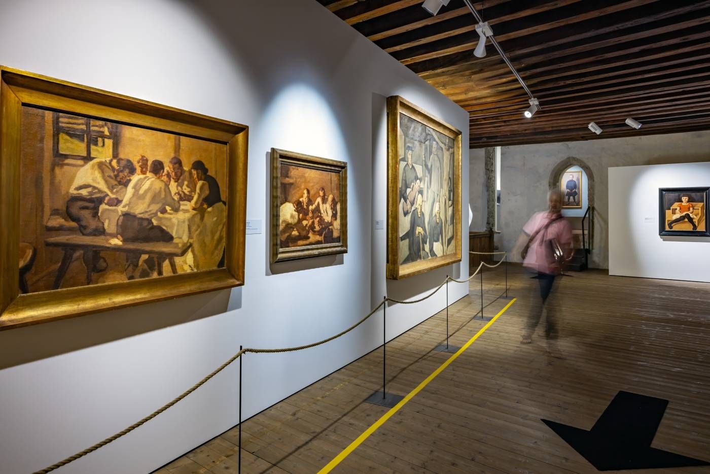 "MITTAGESSEN" 1920, "MAHLZEIT" 1920/21 und "GENERATIONEN" 1918/19, alle Albin Egger-Lienz (c) Wolfgang Retter