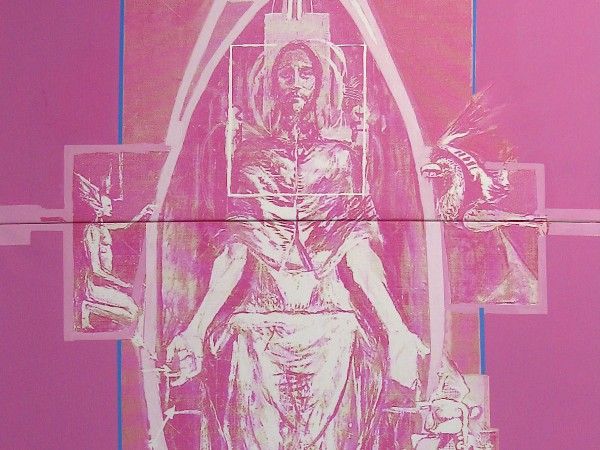 Susi Pop, o.T. (Christ in Glory nach Graham Sutherland), 2025 © Zwinger Galerie, Berlin