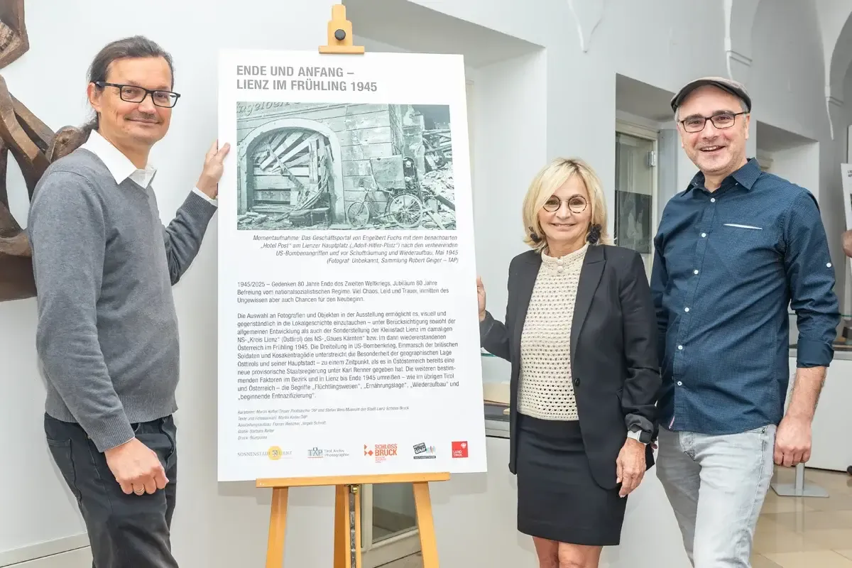 Martin Kofler, Bürgermeisterin Elisabeth Blanik und Stefan Weis (c) Regina Unterguggenberger