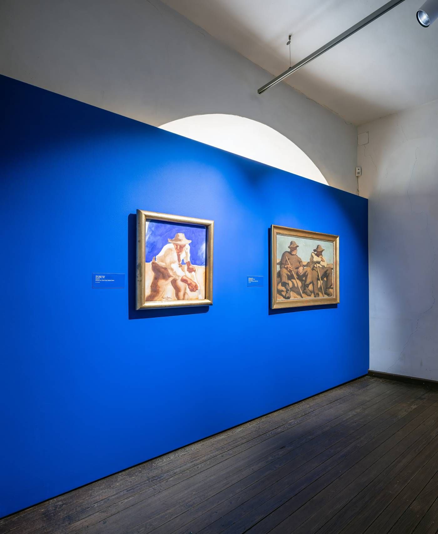 "EIN SCHNITTER", 1921 und "RUHENDE HIRTEN", 1918, beides Albin Egger-Lienz (c) Wolfgang Retter